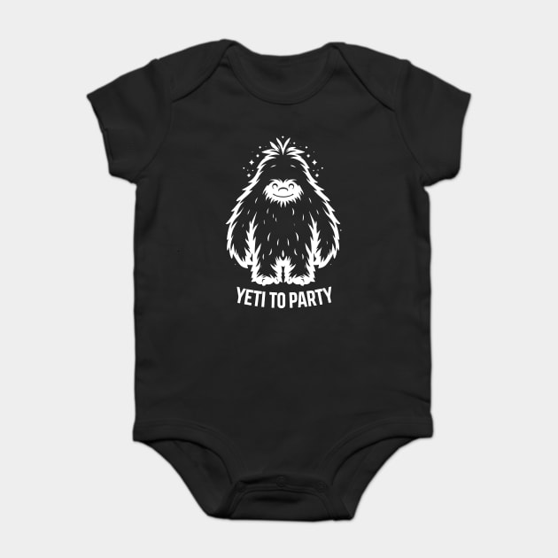 Yeti To Party Baby Bodysuit by Frank Ring